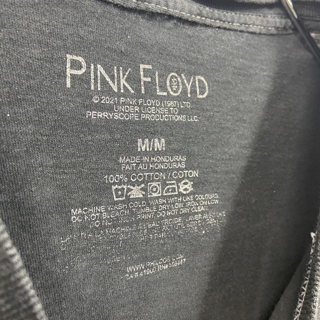 PINK FLOYD　ピンクフロイド　半袖プリントTシャツ　バンドT　バイカラー　白　ホワイト　黒　ブラック　Lサイズ