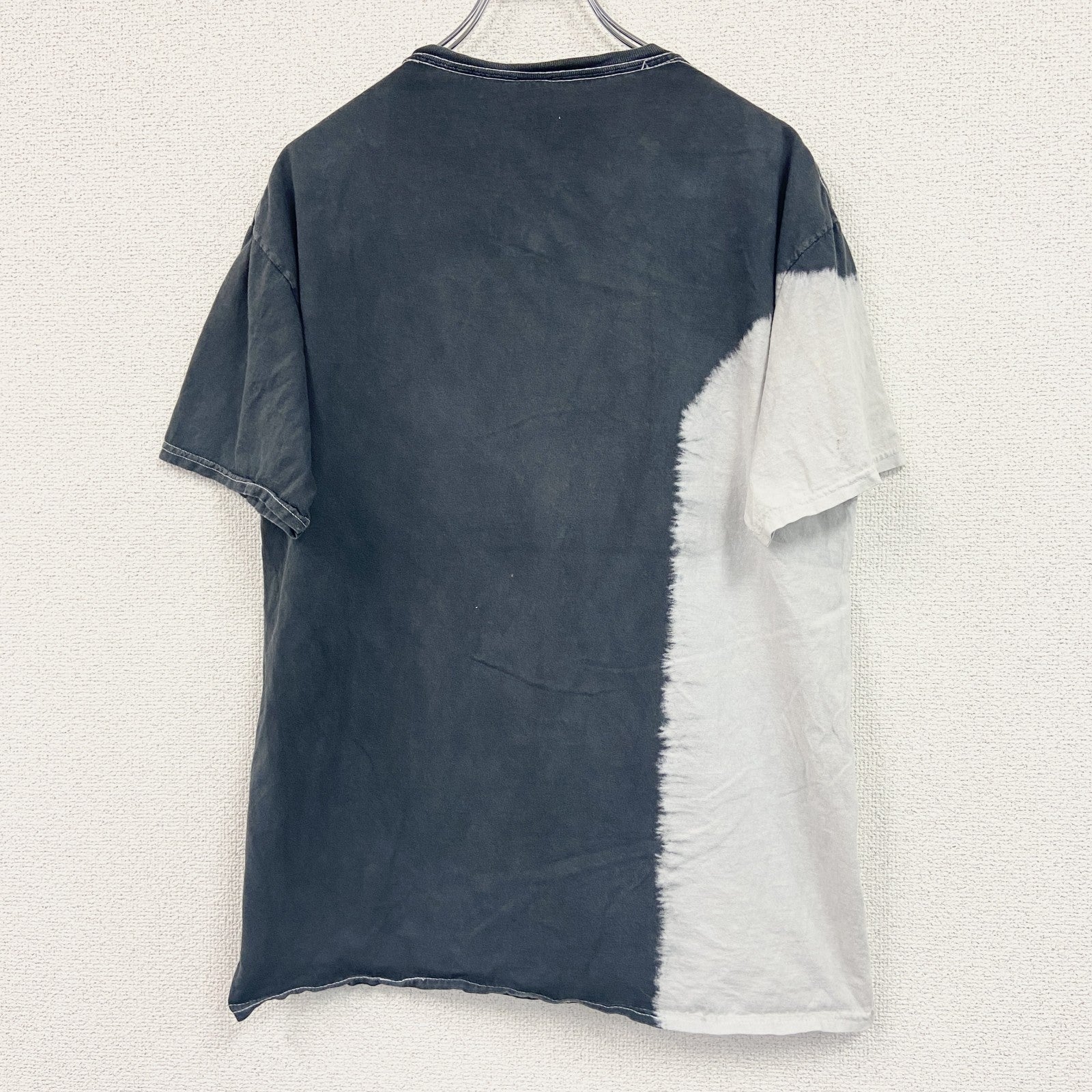 PINK FLOYD　ピンクフロイド　半袖プリントTシャツ　バンドT　バイカラー　白　ホワイト　黒　ブラック　Lサイズ