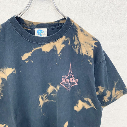 古着 used　Coastal Classics　半袖タイダイ柄Tシャツ　総柄　SUN DIEGO　クルーネック　Mサイズ