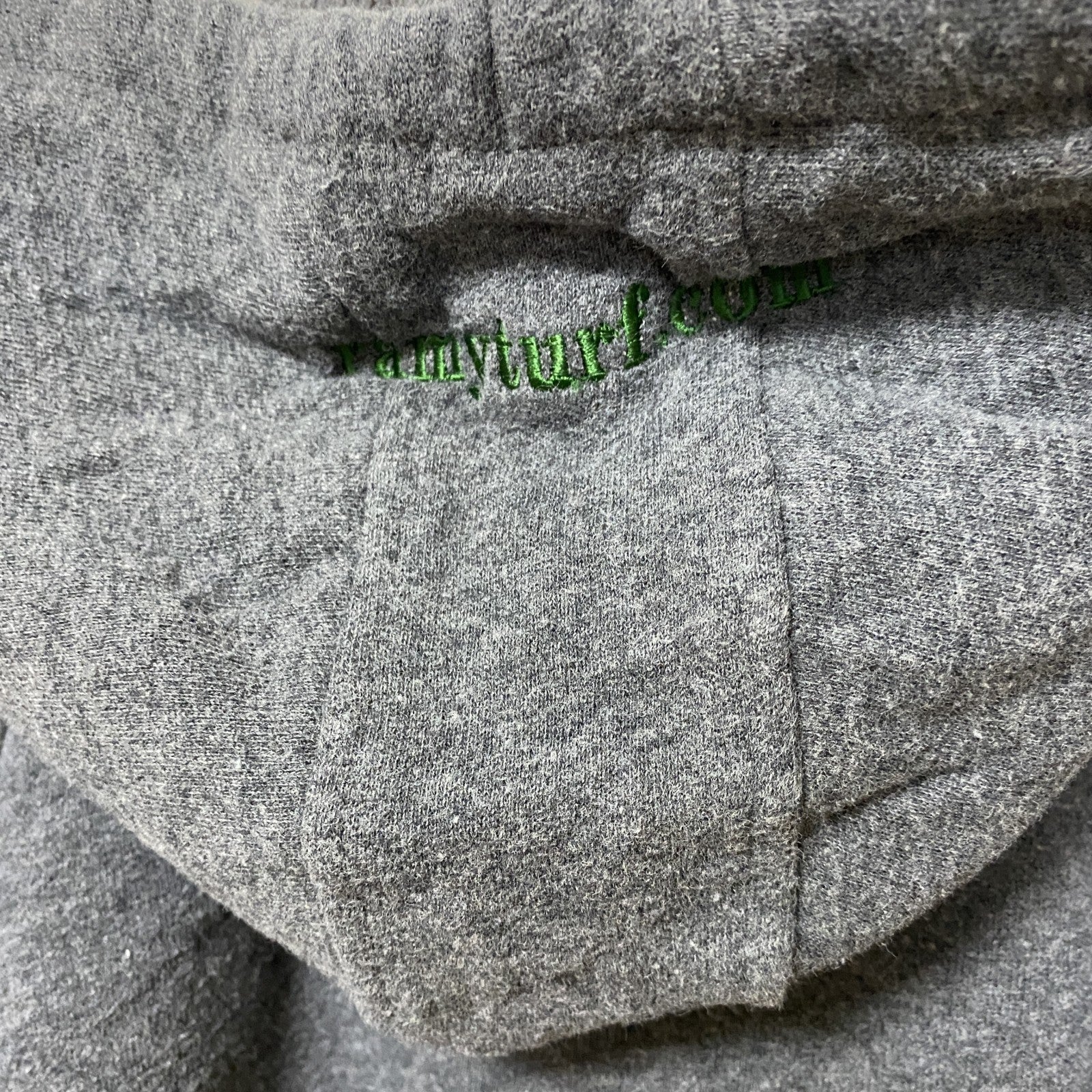 古着 used　FILA　フィラ　長袖フルジップワンポイント刺繡デザインパーカー　スウェットフーディー　グレー　XXLサイズ