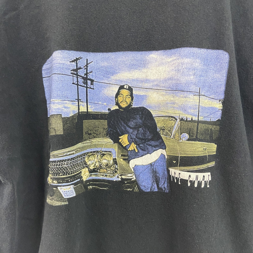 ICE CUBE　アイスキューブ　半袖プリントTシャツ　ラップT　黒　ブラック