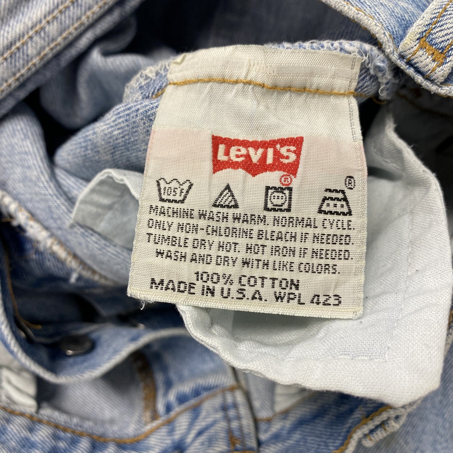 90s　Levi’s　リーバイス　501 STUDENT　デニムパンツ/ジーンズ　ボタンフライ　縦落ち　インディゴ　W29サイズ