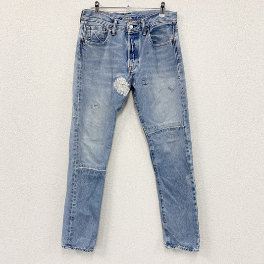 Levi’s　リーバイス　501　デニムパンツ/ジーンズ　リメイク加工　縦落ち　ボタンフライ　インディゴ　W30サイズ　