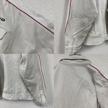 TB UNIFASHION　HINO　日野自動車　ワークジャケット　比翼仕立て　フラップポケット　白　ホワイト　4Lサイズ
