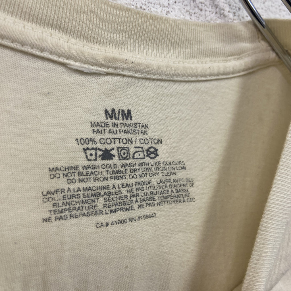 MICHELANGELO ROMA　ミケランジェロ　アダムの創造　半袖プリントTシャツ　アートT　オフホワイト　ベージュ　クリーム　Mサイズ