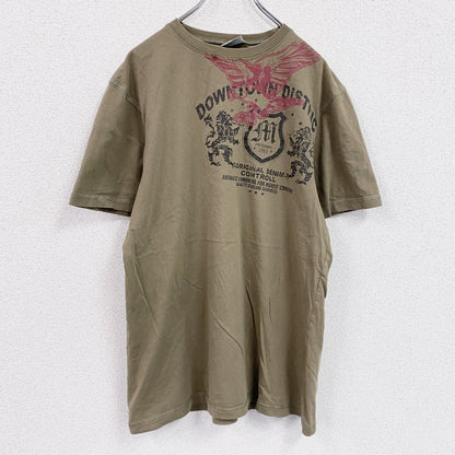 SOUTHERN　半袖プリントTシャツ　カーキ　XLサイズ