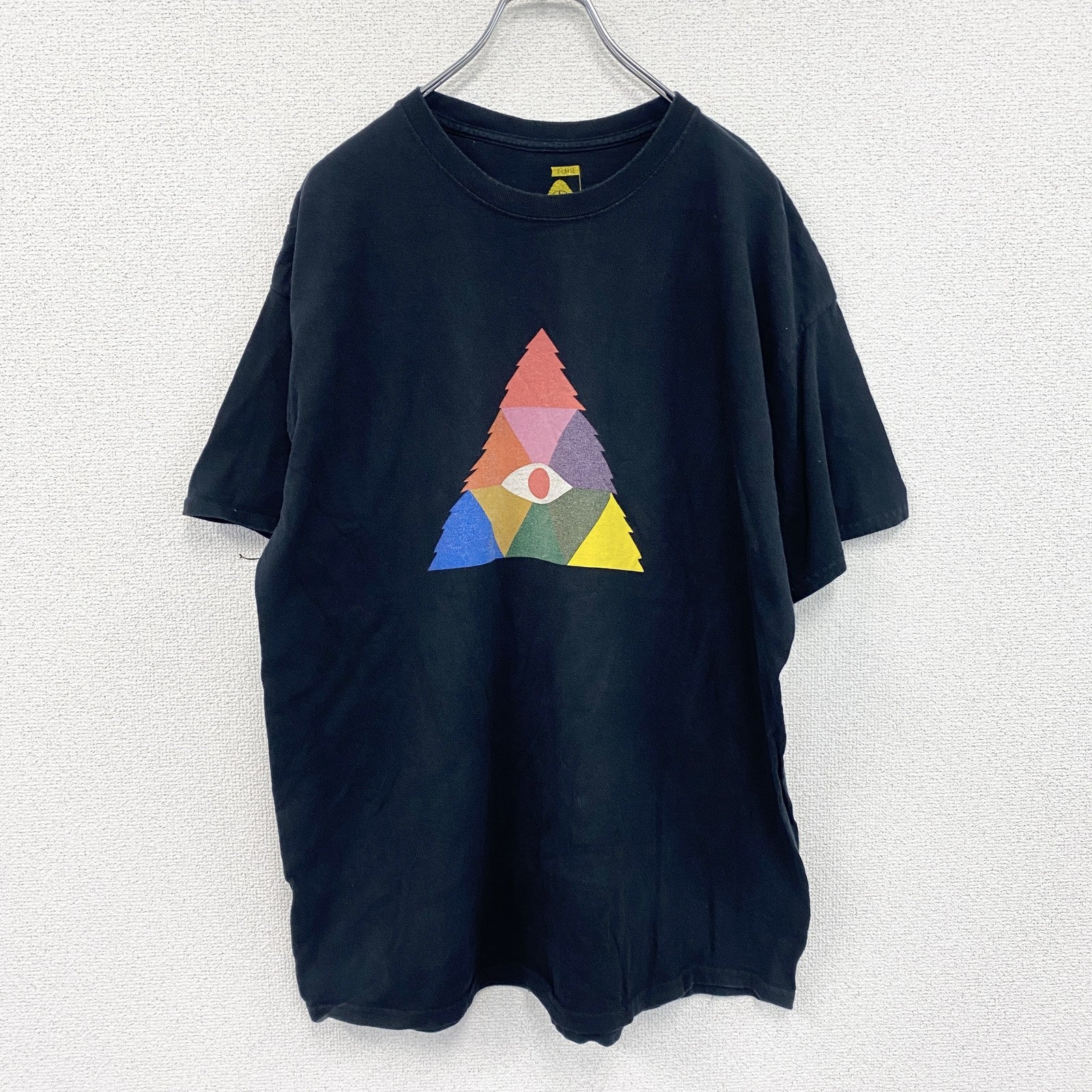 POLeR　半袖プリントTシャツ　黒　ブラック　XLサイズ