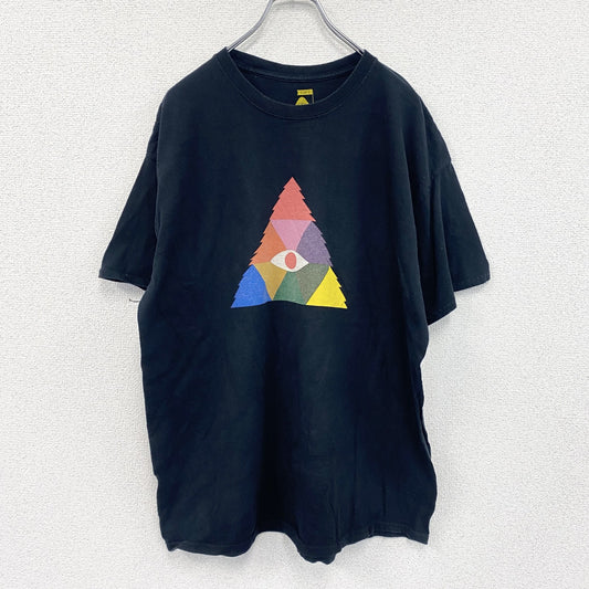 POLeR　半袖プリントTシャツ　黒　ブラック　XLサイズ