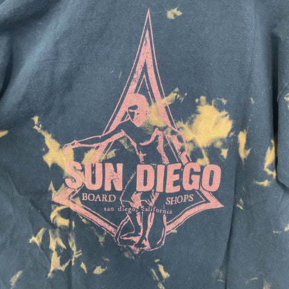 古着 used　Coastal Classics　半袖タイダイ柄Tシャツ　総柄　SUN DIEGO　クルーネック　Mサイズ