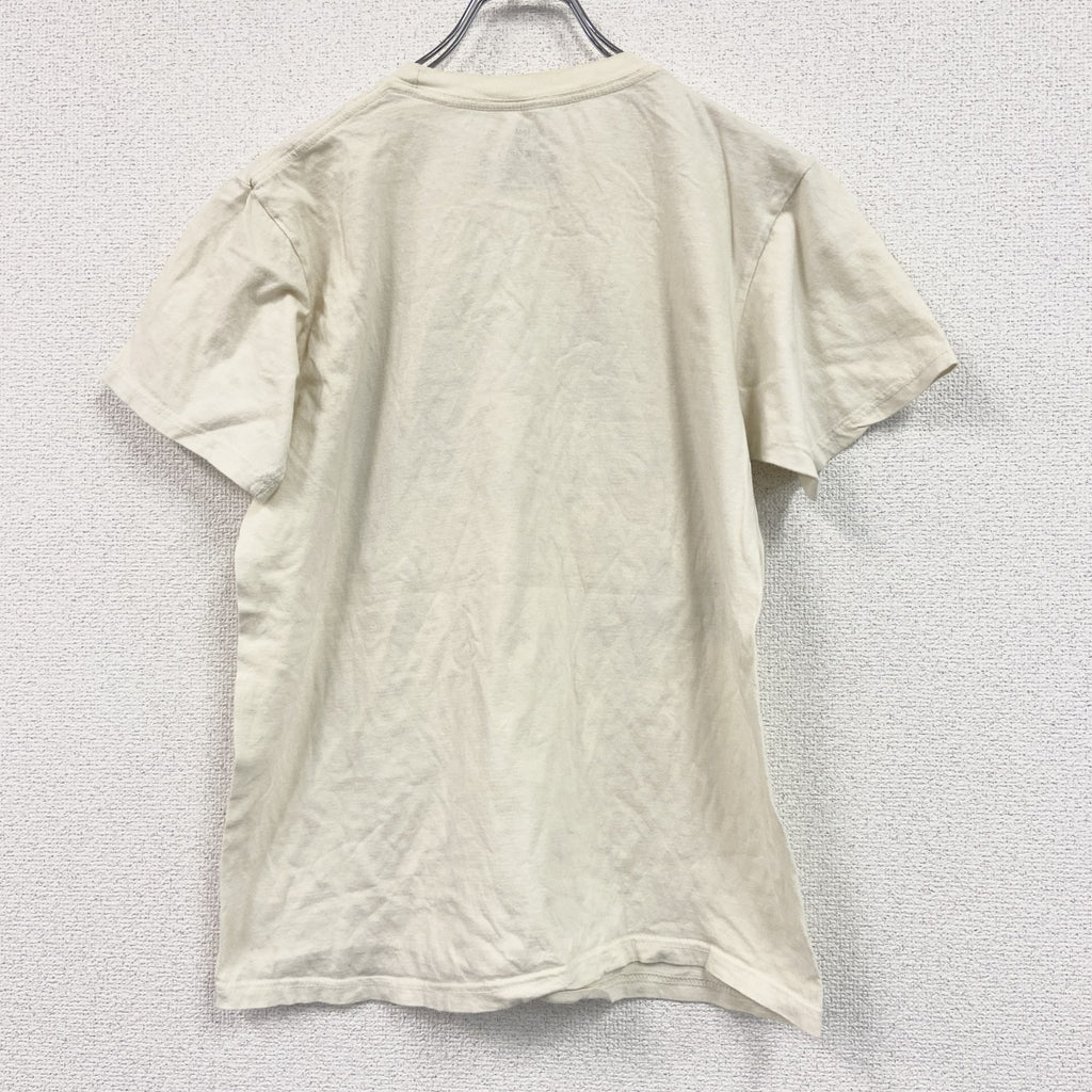 MICHELANGELO ROMA　ミケランジェロ　アダムの創造　半袖プリントTシャツ　アートT　オフホワイト　ベージュ　クリーム　Mサイズ