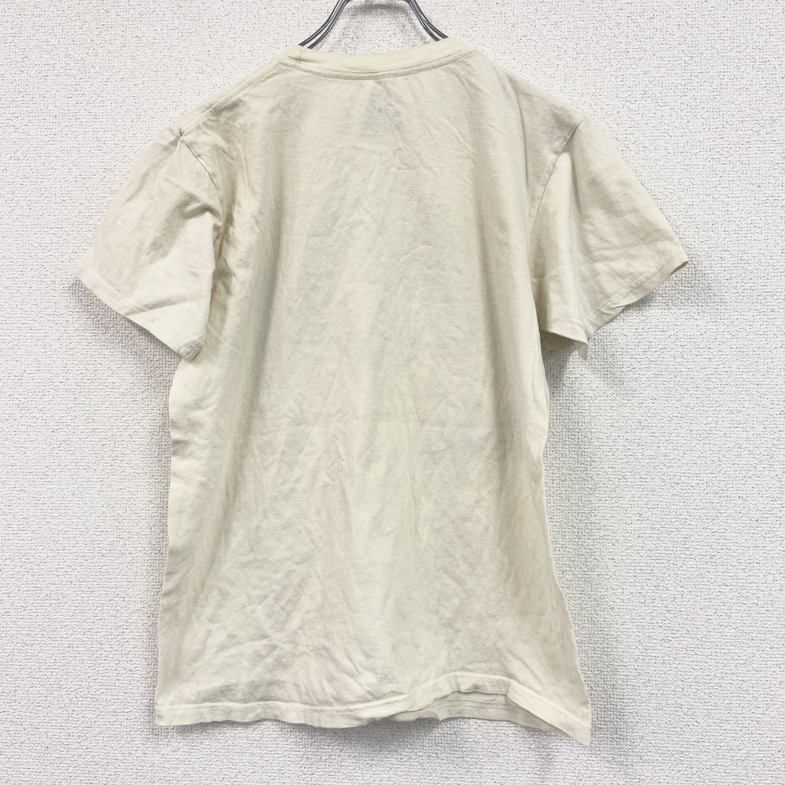 MICHELANGELO ROMA　ミケランジェロ　アダムの創造　半袖プリントTシャツ　アートT　オフホワイト　ベージュ　クリーム　Mサイズ