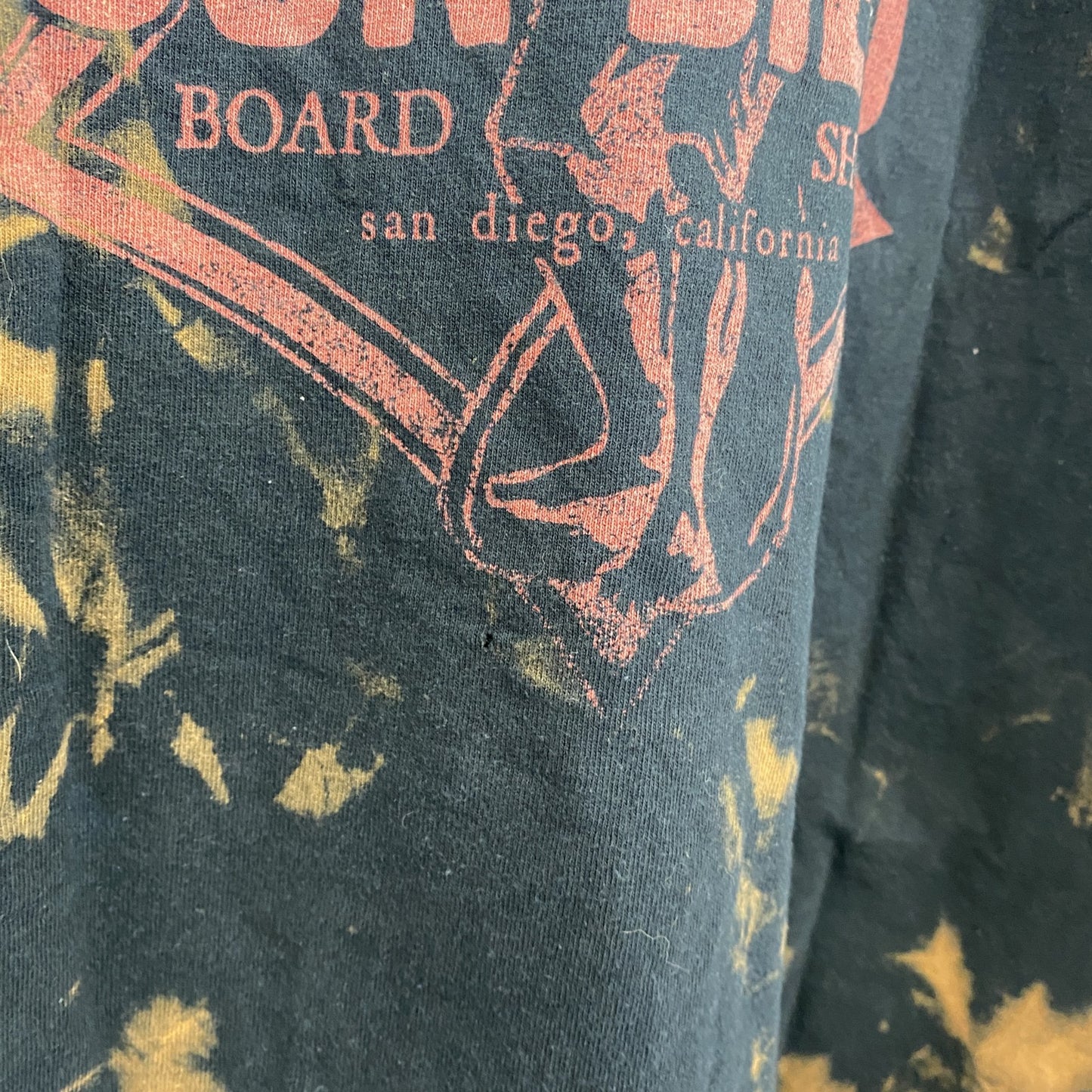 古着 used　Coastal Classics　半袖タイダイ柄Tシャツ　総柄　SUN DIEGO　クルーネック　Mサイズ