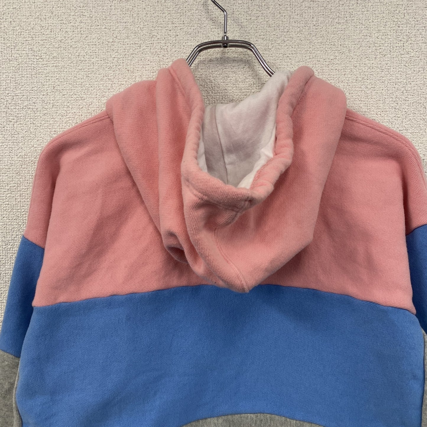 Champion　チャンピオン　リバースウィーブ　スウェットパーカー/フーディー　刺繍ロゴ　現行　ピンク　ブルー　グレー　Lサイズ