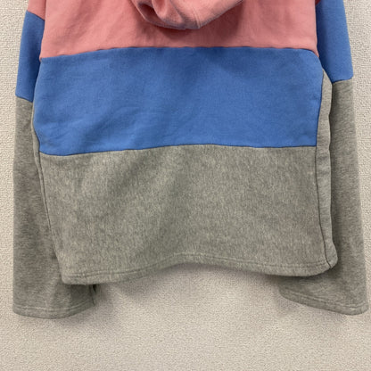 Champion　チャンピオン　リバースウィーブ　スウェットパーカー/フーディー　刺繍ロゴ　現行　ピンク　ブルー　グレー　Lサイズ