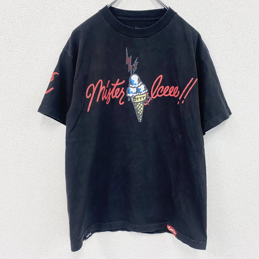 Cookies　半袖プリントTシャツ　アイスクリーム　黒　ブラック　Mサイズ
