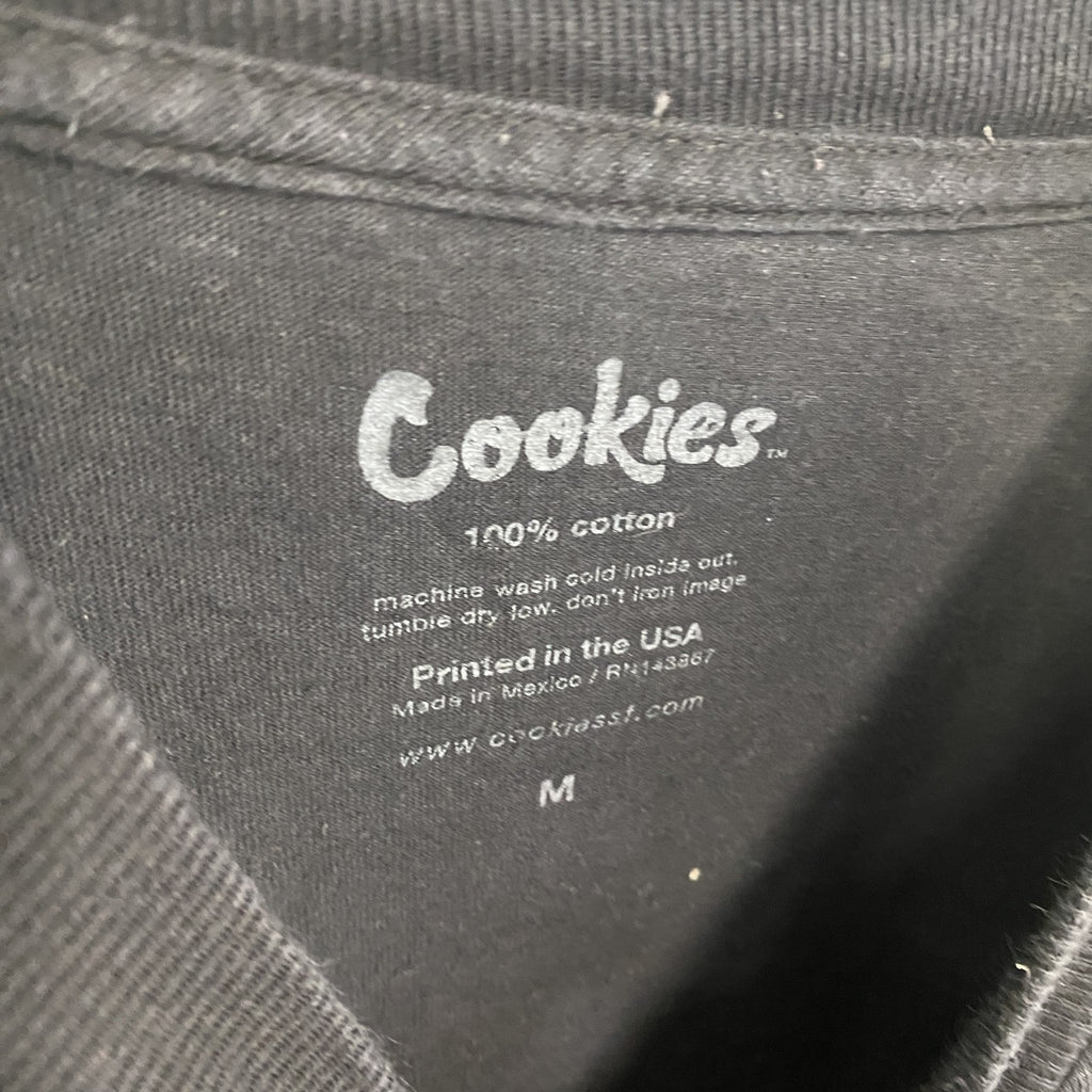 Cookies　半袖プリントTシャツ　アイスクリーム　黒　ブラック　Mサイズ