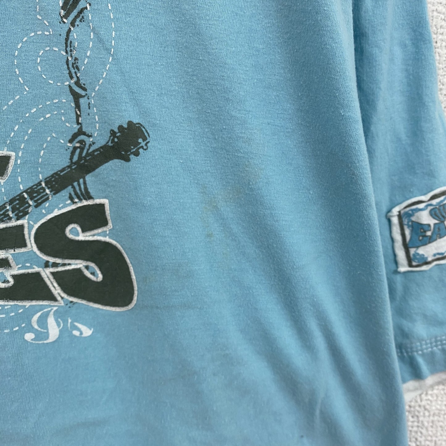 EAGLES　半袖プリントTシャツ　バンドＴ　水色　ライトブルー　2XLサイズ　