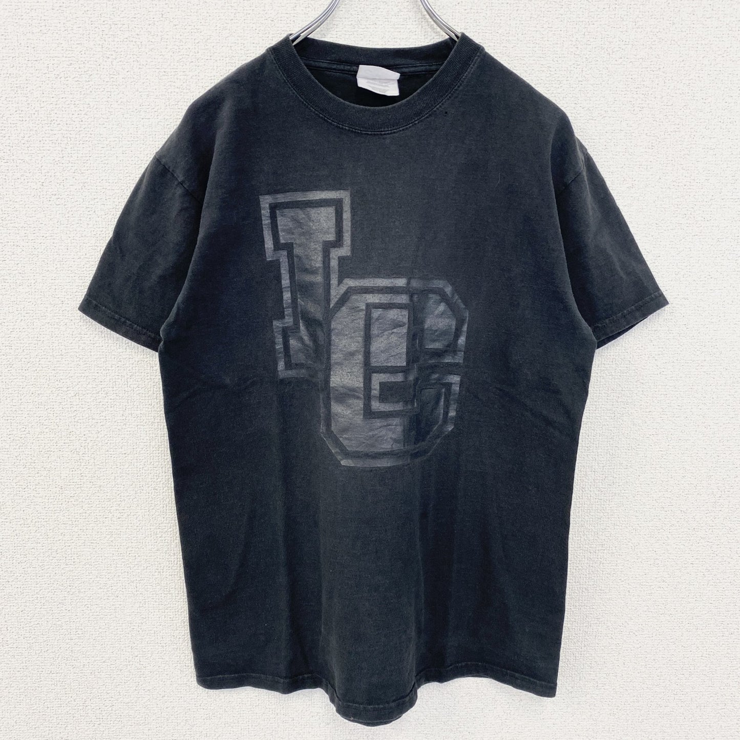 古着 used　PORT&COMPANY　半袖プリントTシャツ　DAVID JEWELRY　クルーネック　デザイン　Mサイズ