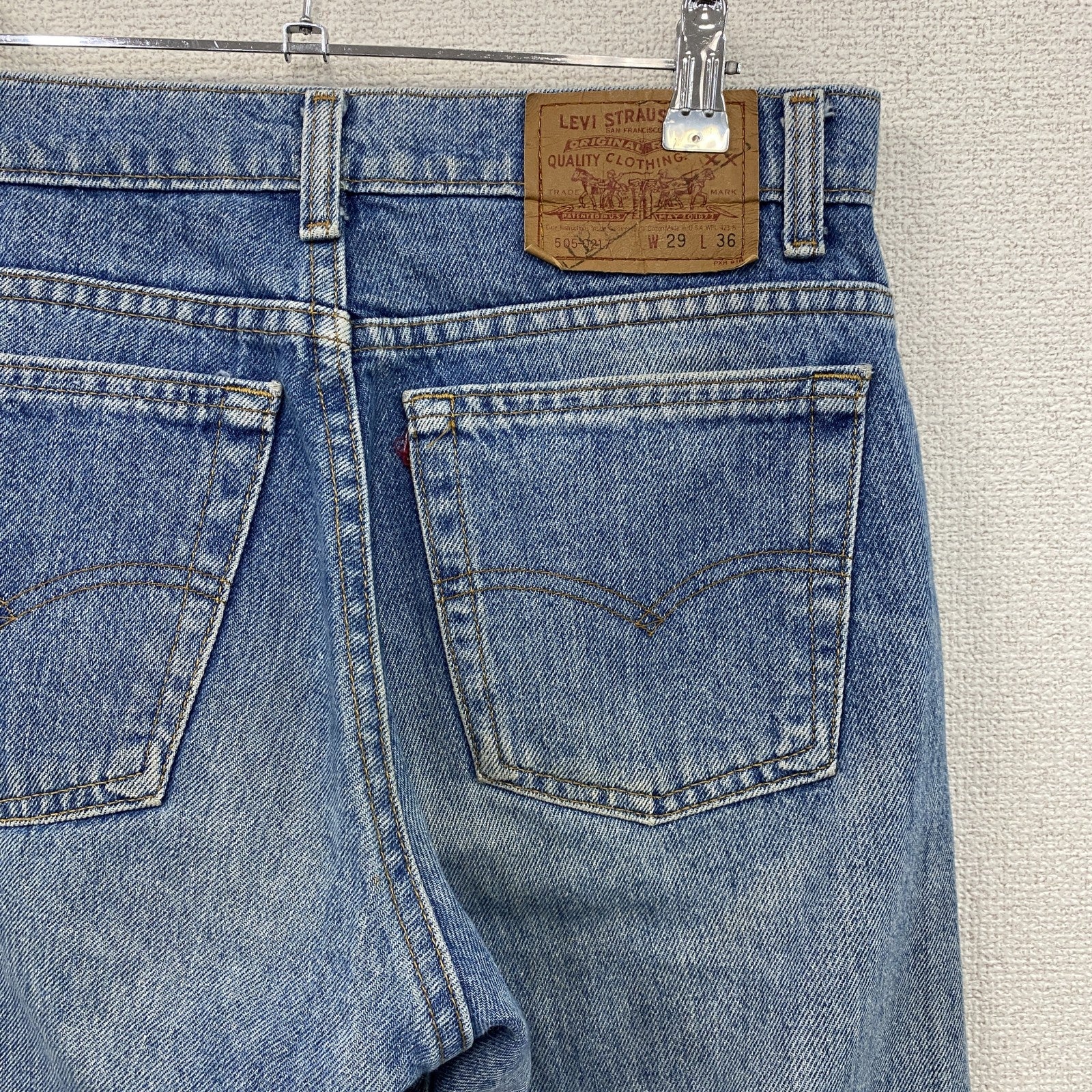 90s　Levi’s　リーバイス　505-0217　デニムパンツ/ジーンズ　ジップフライ　縦落ち　インディゴ　W29サイズ