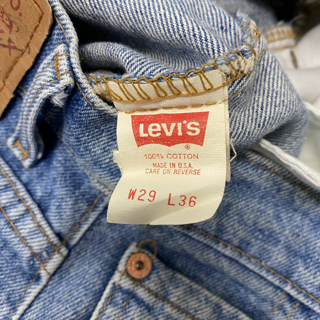 90s　Levi’s　リーバイス　505-0217　デニムパンツ/ジーンズ　ジップフライ　縦落ち　インディゴ　W29サイズ
