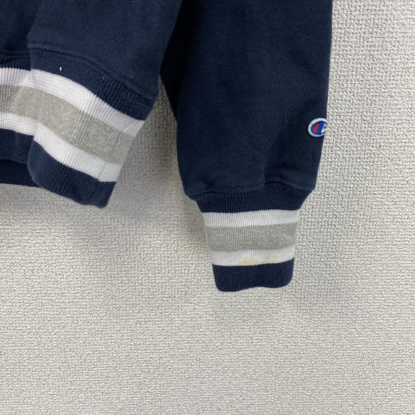 Champion　チャンピオン　リバースウィーブ　スウェットパーカー/フーディー　カレッジロゴ　紺　ネイビー　Sサイズ