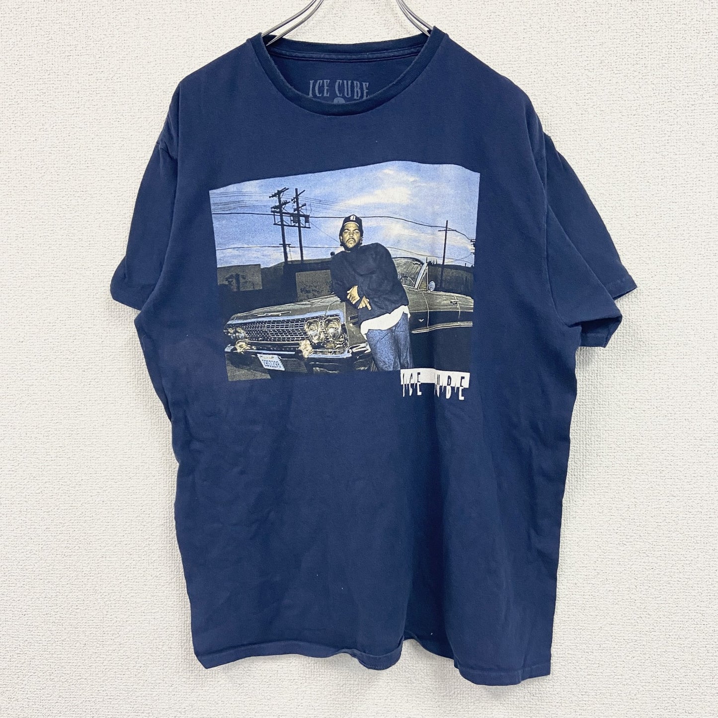 ICE CUBE　アイスキューブ　半袖プリントTシャツ　ラップT　黒　ブラック　Lサイズ