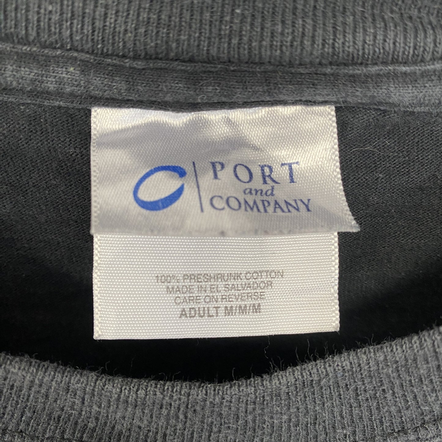 古着 used　PORT&COMPANY　半袖プリントTシャツ　DAVID JEWELRY　クルーネック　デザイン　Mサイズ