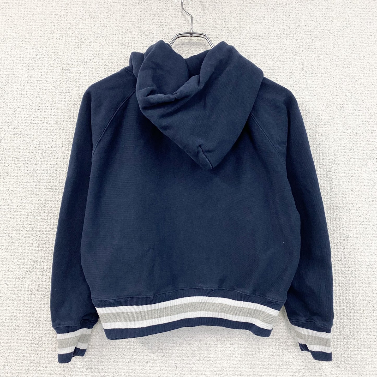 Champion　チャンピオン　リバースウィーブ　スウェットパーカー/フーディー　カレッジロゴ　紺　ネイビー　Sサイズ