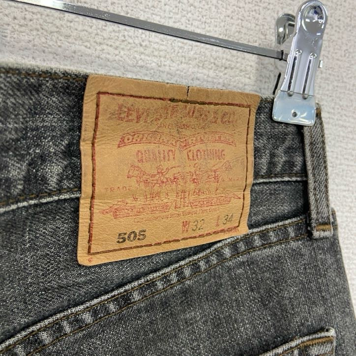 Levi’ｓ　リーバイス　505　デニムパンツ/ジーンズ　ジップフライ　黒　ブラック　W32サイズ