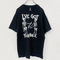 way to celebrate!HALLOWEEN　半袖プリントTシャツ　ドクロ　骸骨　黒　ブラック　Lサイズ
