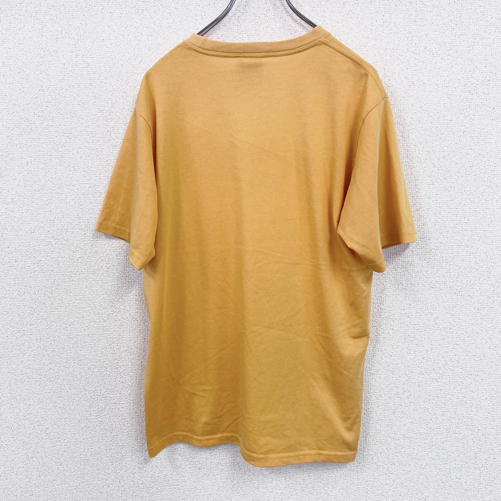 00s　NIKE　ナイキ　半袖プリントTシャツ　ヴィンテージ　スウッシュロゴ　黄　イエロー　Mサイズ