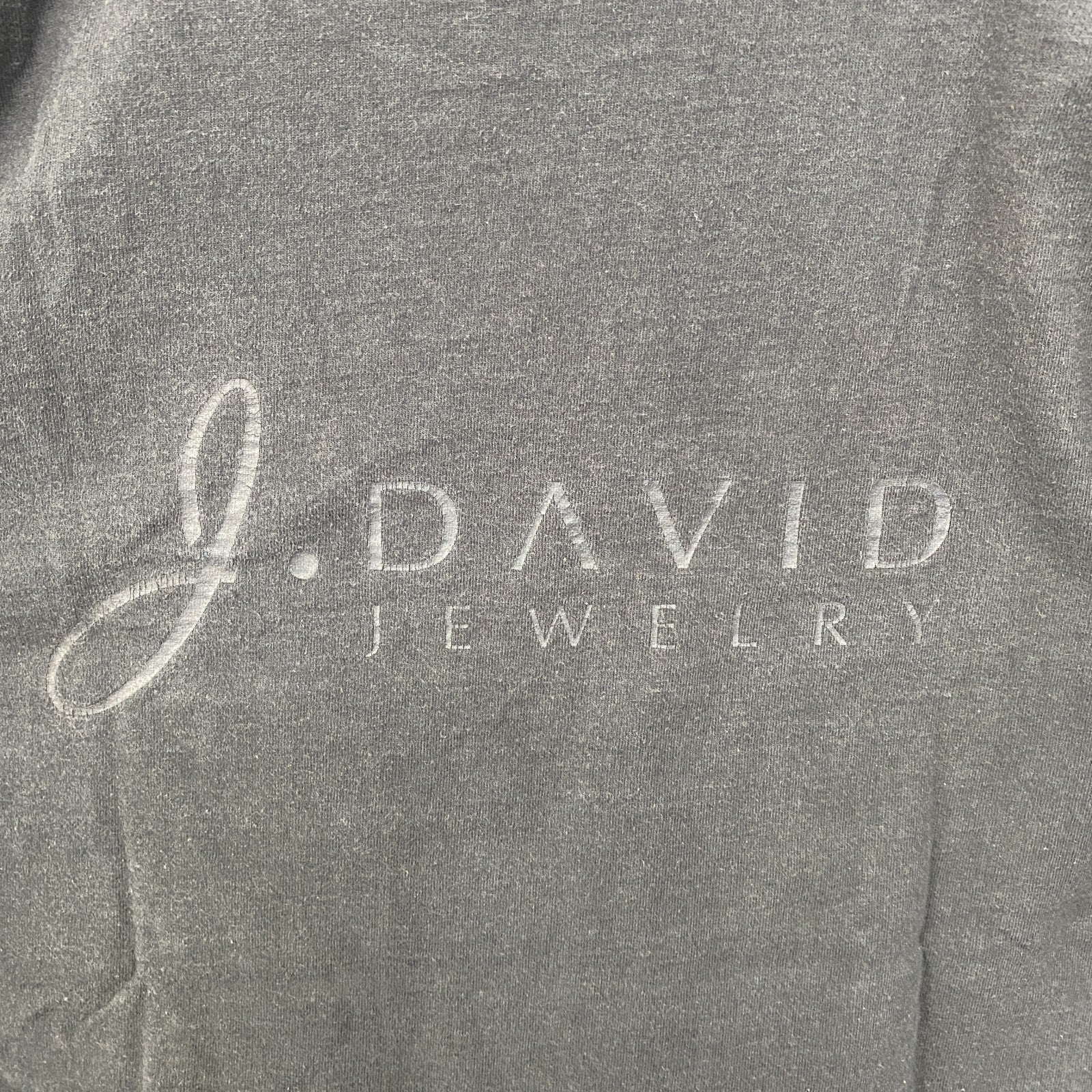 古着 used　PORT&COMPANY　半袖プリントTシャツ　DAVID JEWELRY　クルーネック　デザイン　Mサイズ