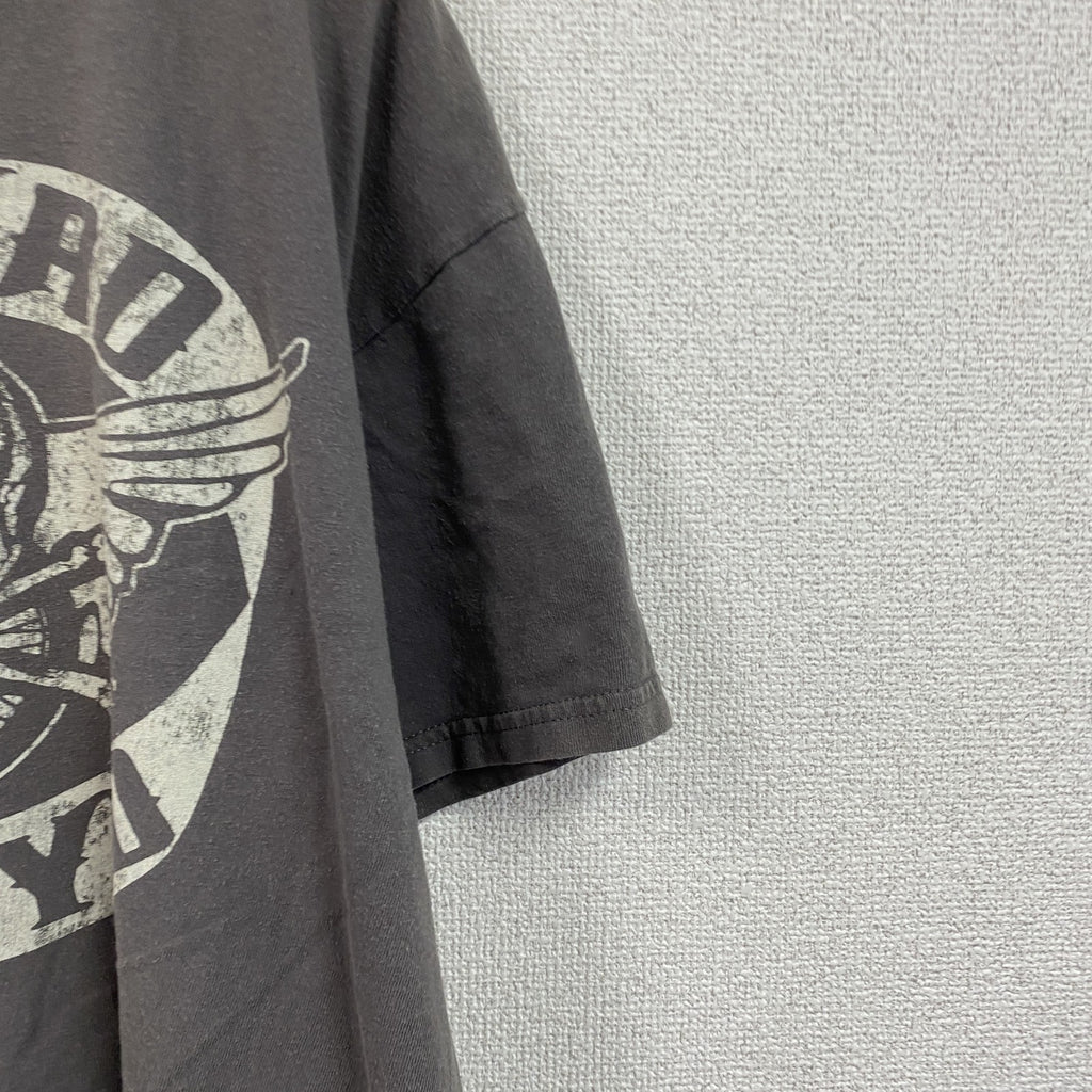 GILDAN　ギルダン　レーナードスキナード　半袖プリントTシャツ　バンドＴ　グレー　Lサイズ