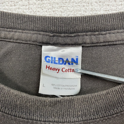GILDAN　ギルダン　レーナードスキナード　半袖プリントTシャツ　バンドＴ　グレー　Lサイズ