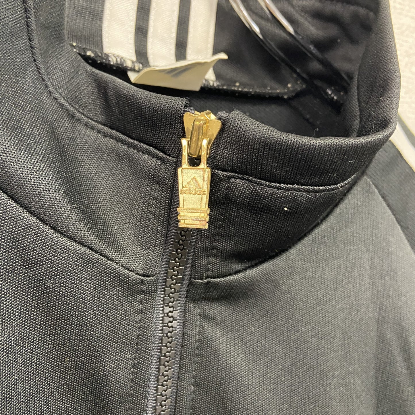 adidas　アディダス　ジャージセットアップ　トラックジャケット　トラックパンツ　黒　ブラック　Oサイズ