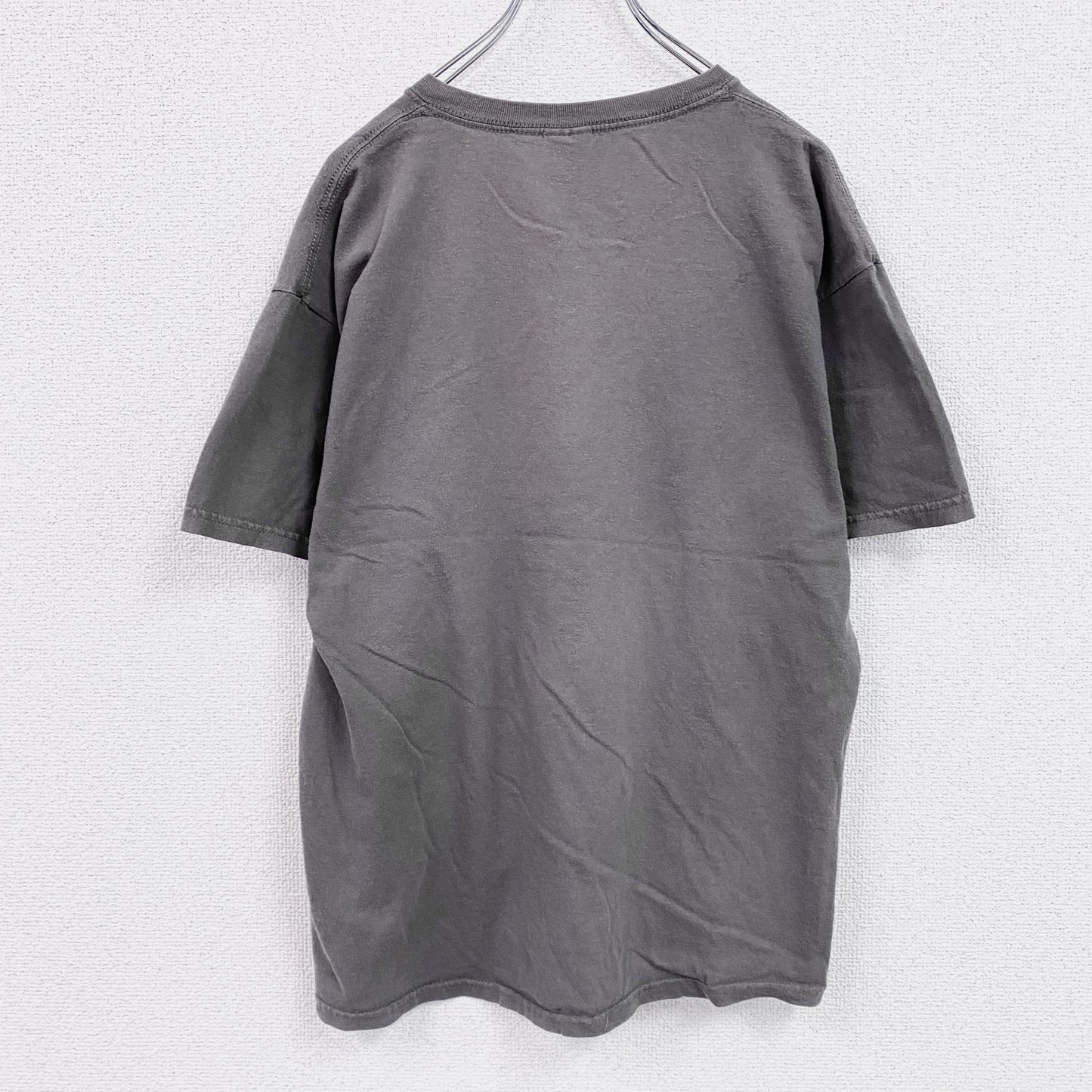 GILDAN　ギルダン　レーナードスキナード　半袖プリントTシャツ　バンドＴ　グレー　Lサイズ