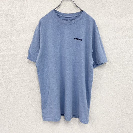 patagonia　パタゴニア　半袖プリントTシャツ　水色　ライトブルー　Lサイズ