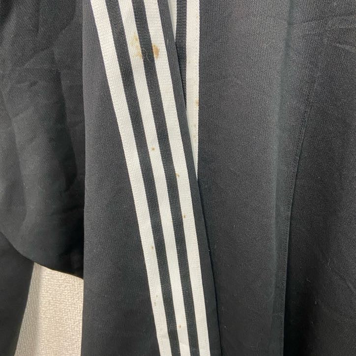 adidas　アディダス　ジャージセットアップ　トラックジャケット　トラックパンツ　黒　ブラック　Oサイズ