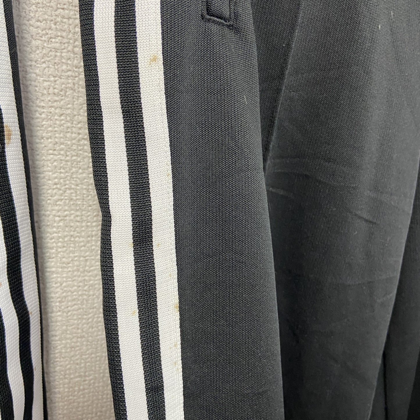 adidas　アディダス　ジャージセットアップ　トラックジャケット　トラックパンツ　黒　ブラック　Oサイズ