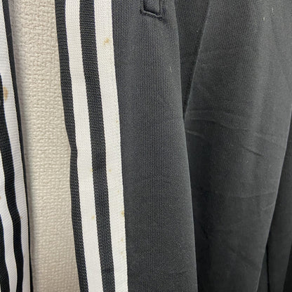 adidas　アディダス　ジャージセットアップ　トラックジャケット　トラックパンツ　黒　ブラック　Oサイズ
