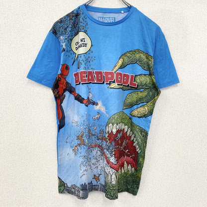 古着 used　MARVEL マーベル　半袖デザインTシャツ　DEADPOOL デッドプール　アメコミ　Mサイズ