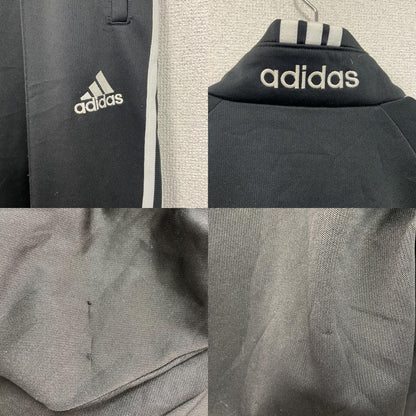 adidas　アディダス　ジャージセットアップ　トラックジャケット　トラックパンツ　黒　ブラック　Oサイズ