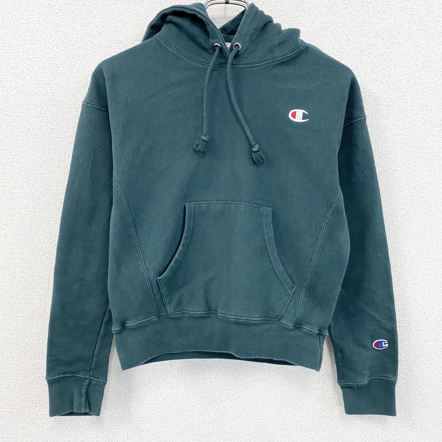 Champion　チャンピオン　リバースウィーブ　スウェットパーカー/フーディー　モスグリーン　XSサイズ