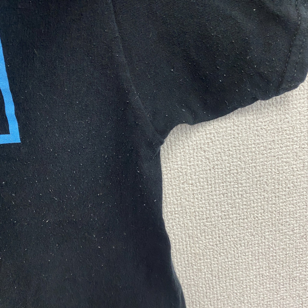GILDAN　ギルダン　半袖企業プリントTシャツ　黒　ブラック　Lサイズ