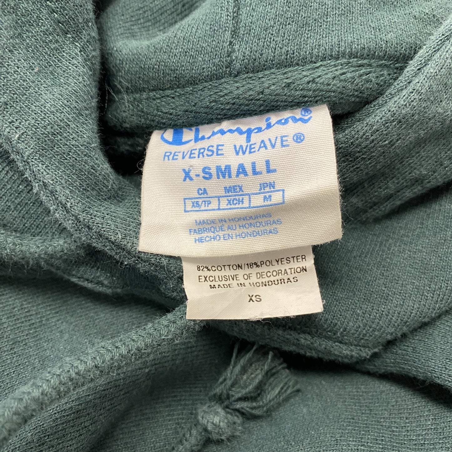 Champion　チャンピオン　リバースウィーブ　スウェットパーカー/フーディー　モスグリーン　XSサイズ