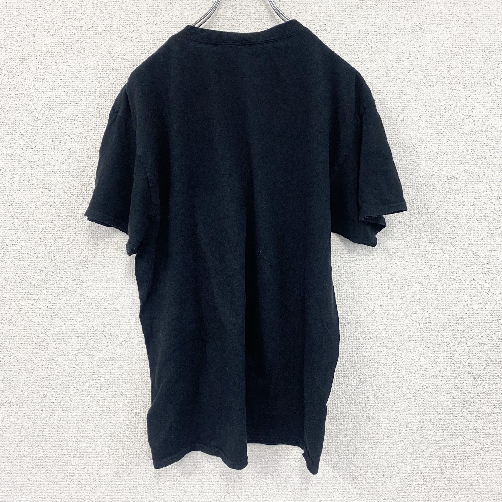 GILDAN　ギルダン　半袖企業プリントTシャツ　黒　ブラック　Lサイズ