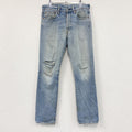 Levi’s　リーバイス　501　ダメージデニムパンツ/ジーンズ　ボタンフライ　縦落ち　インディゴ　W32サイズ
