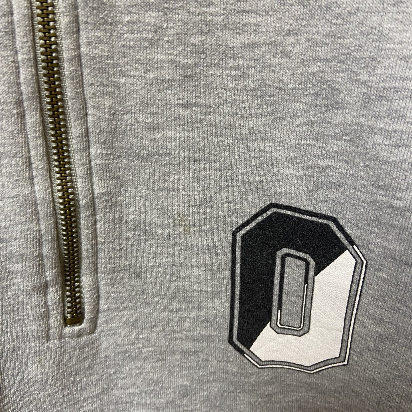 古着 used　90s　OLDNAVY オールドネイビー　 長袖ハーフジップスウェット　トレーナー　グレー　ヴィンテージ　Mサイズ