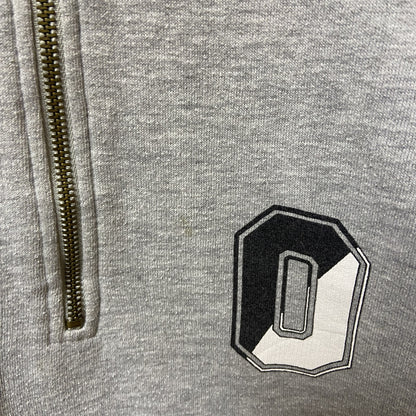 古着 used　90s　OLDNAVY オールドネイビー　 長袖ハーフジップスウェット　トレーナー　グレー　ヴィンテージ　Mサイズ
