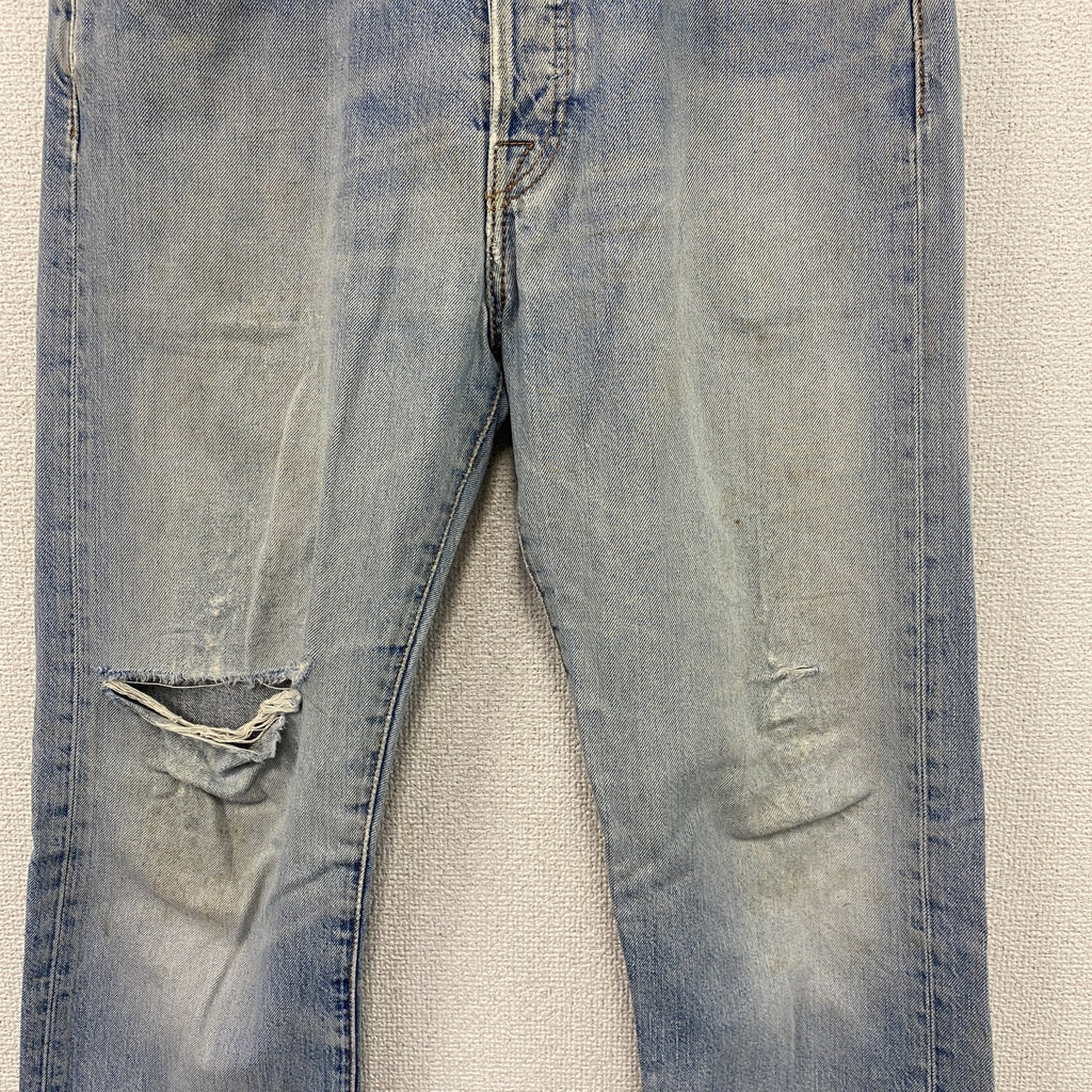 Levi’s　リーバイス　501　ダメージデニムパンツ/ジーンズ　ボタンフライ　縦落ち　インディゴ　W32サイズ